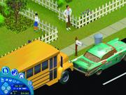 WER ZU SP&Auml;T KOMMT Schulbus und Auto holen Ihre Sims zum vereinbarten Zeitpunkt ab. Einmal darf man verschlafen oder den Chauffeur versetzen; sollte sich der Fauxpas wiederholen, droht der Rausschmiss.
